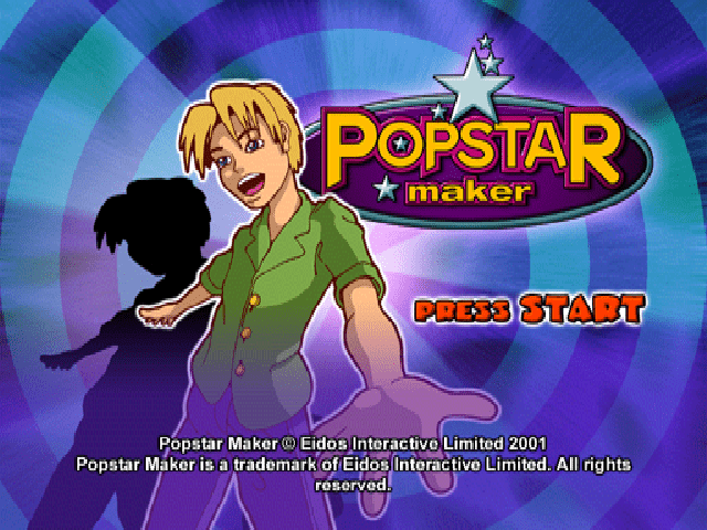 Popstar Maker title screen for Playstation